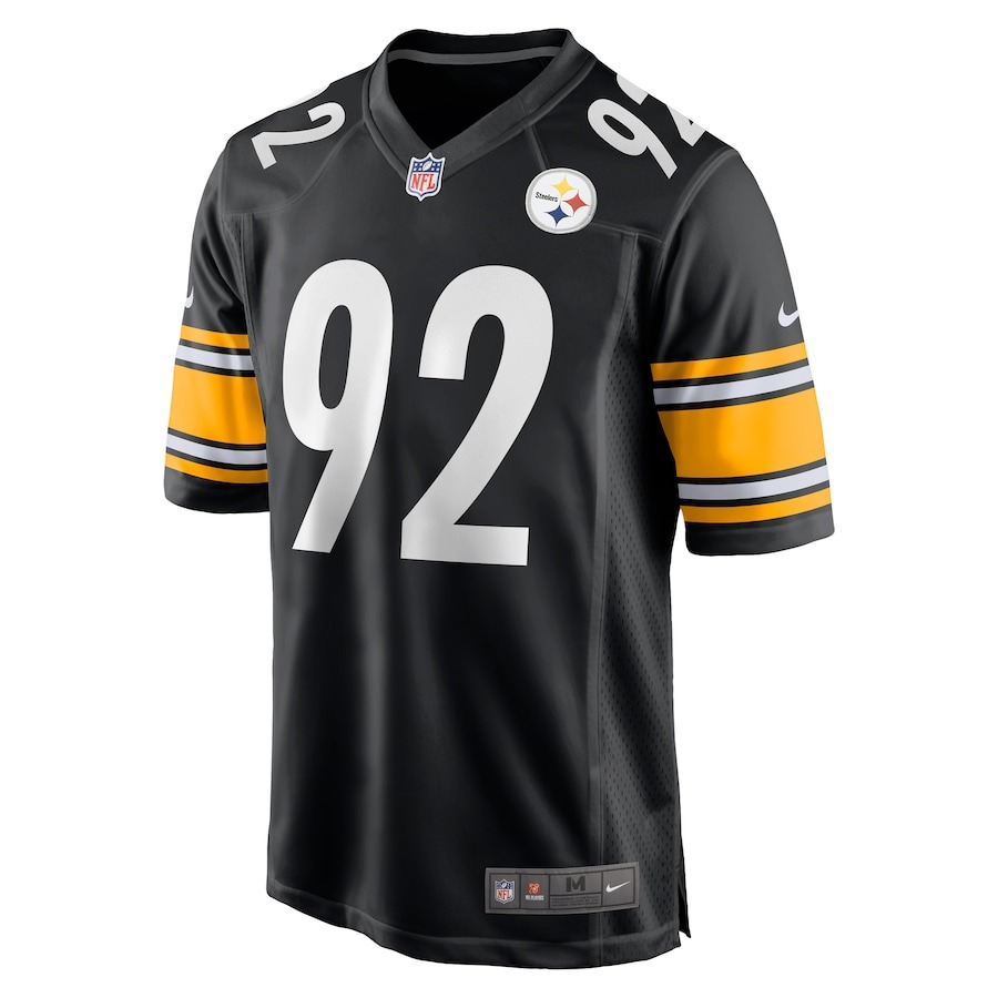 Men's Pittsburgh Steelers James Harrison Nike Black Retired Game Jersey - Ujersey