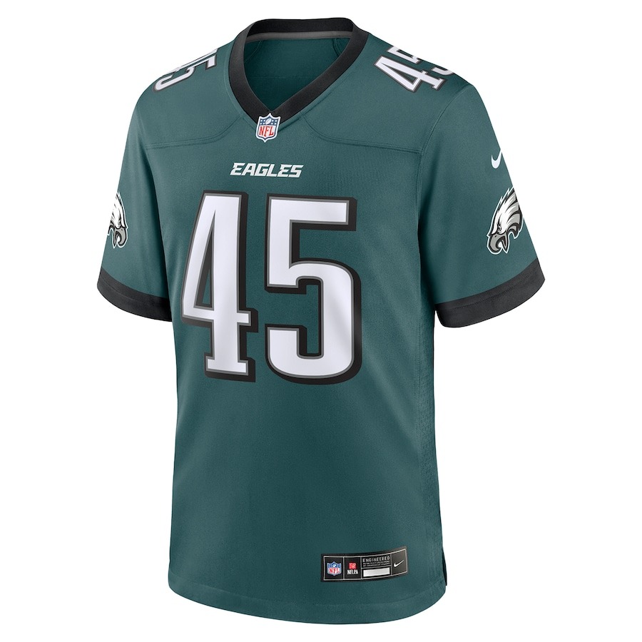 Men's Philadelphia Eagles Devin White Nike Midnight Green  Game Jersey - Ujersey