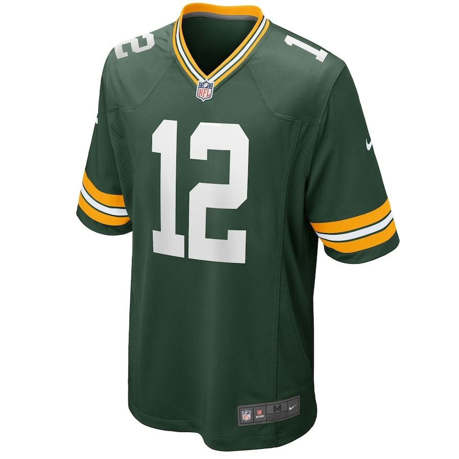Men's Green Bay Packers Aaron Rodgers Nike Green Game Player Jersey - Ujersey