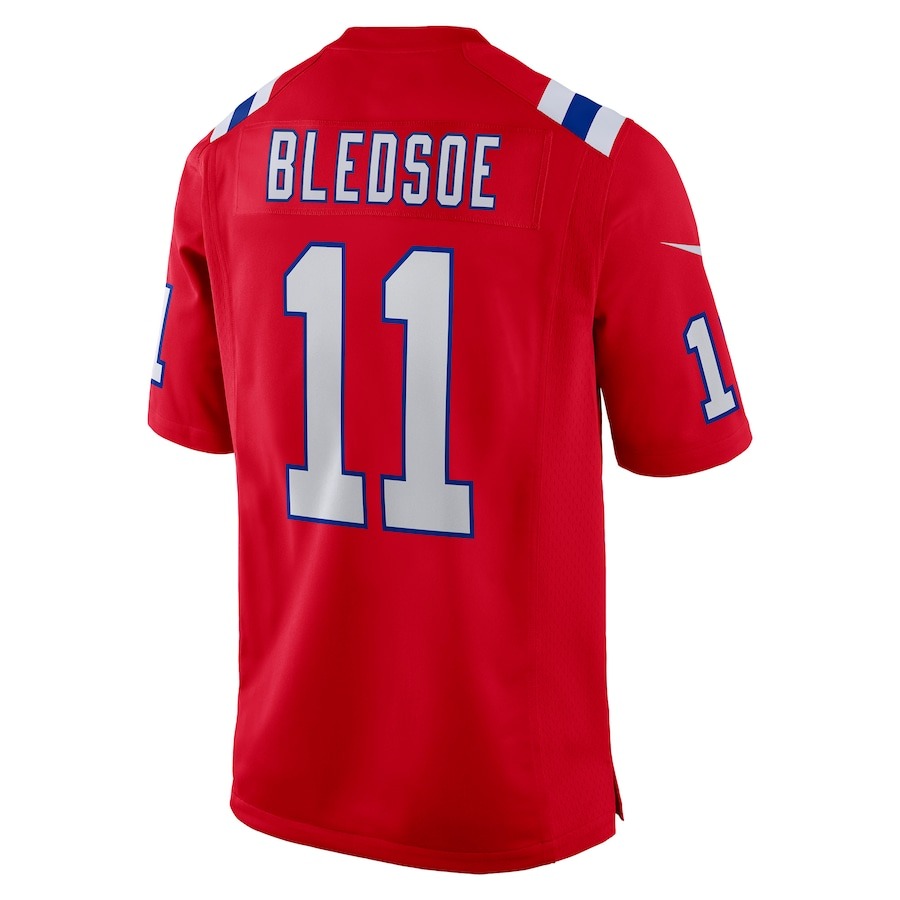 Men's New England Patriots Drew Bledsoe Nike Red Retired Player Alternate Game Jersey - Ujersey