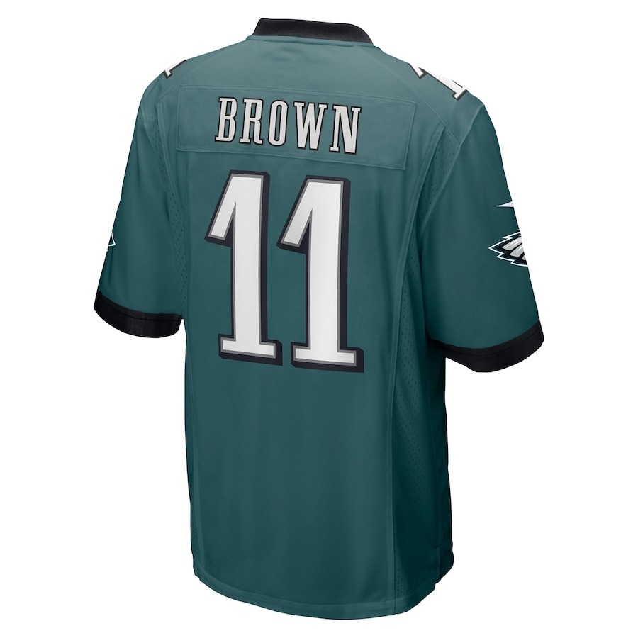 Men's Philadelphia Eagles A.J. Brown Nike Midnight Green Player Game Jersey - Ujersey