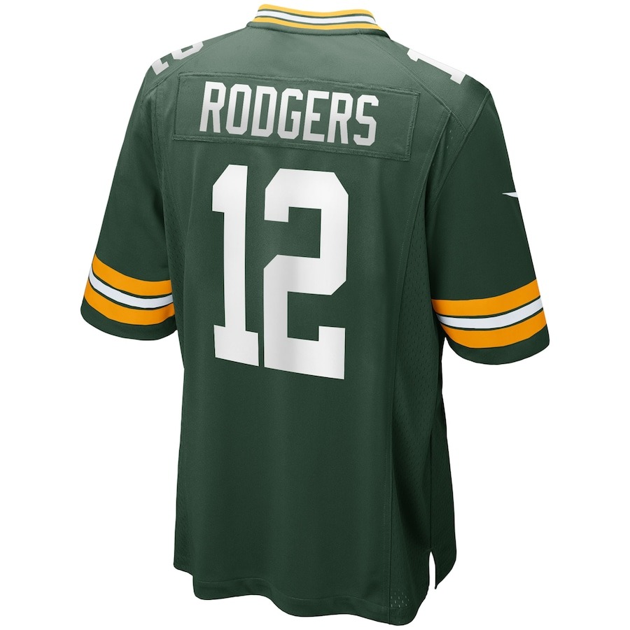 Men's Green Bay Packers Aaron Rodgers Nike Green Game Player Jersey - Ujersey