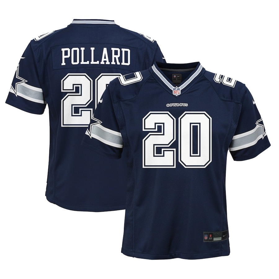 Youth Dallas Cowboys Tony Pollard Nike Navy Game Jersey - Ujersey