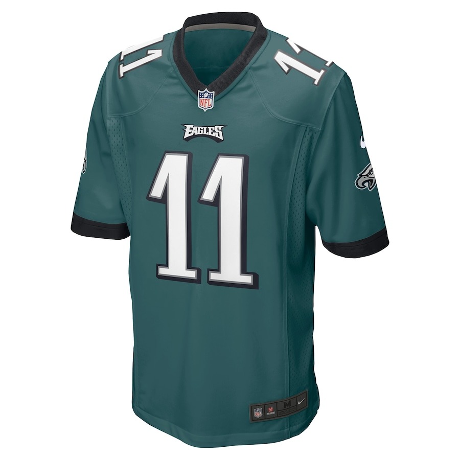 Men's Philadelphia Eagles A.J. Brown Nike Midnight Green Player Game Jersey - Ujersey