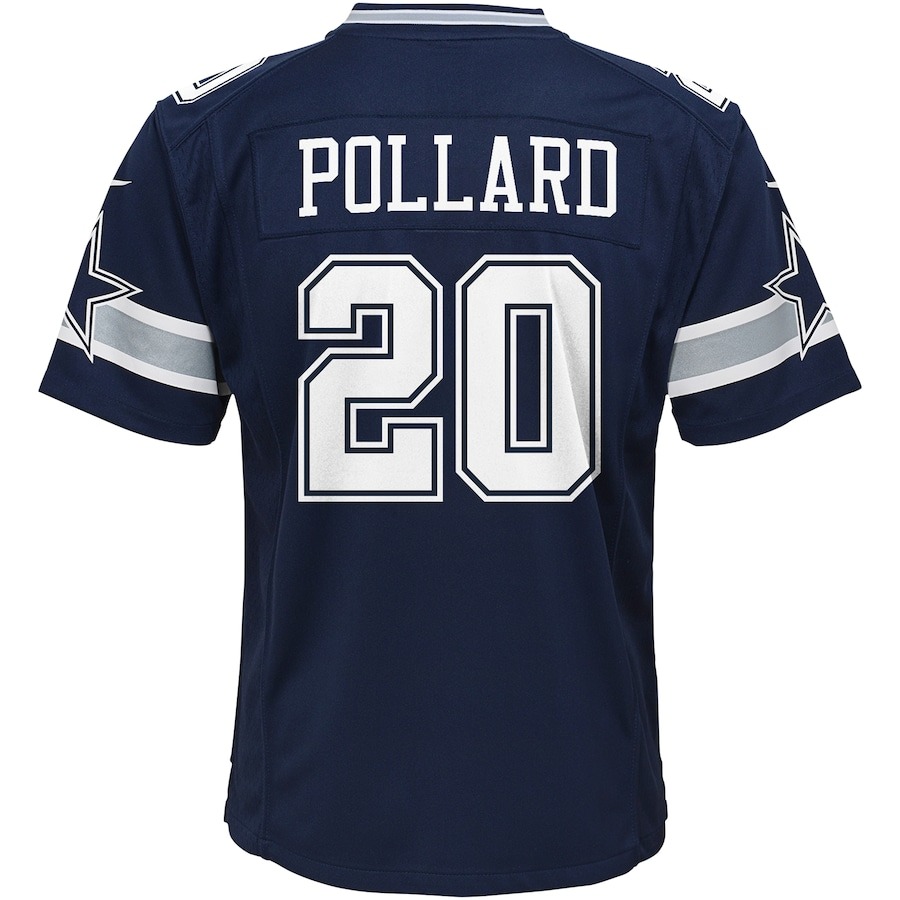 Youth Dallas Cowboys Tony Pollard Nike Navy Game Jersey - Ujersey