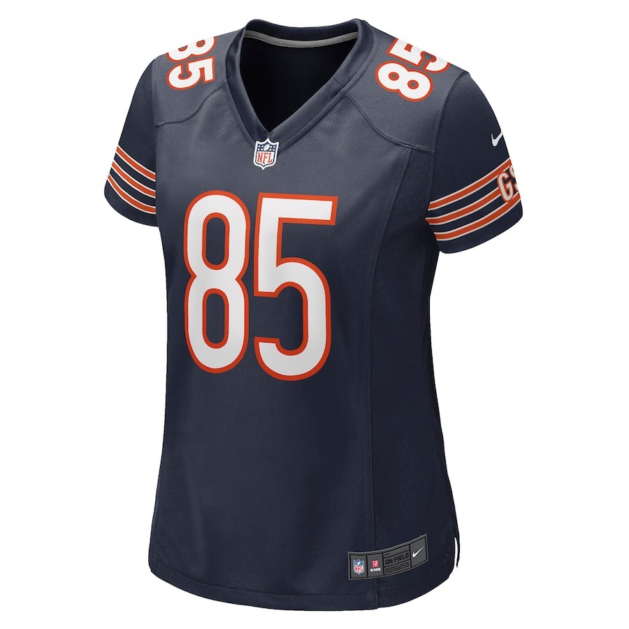 Women's Chicago Bears Cole Kmet Nike Navy Game Jersey - Ujersey