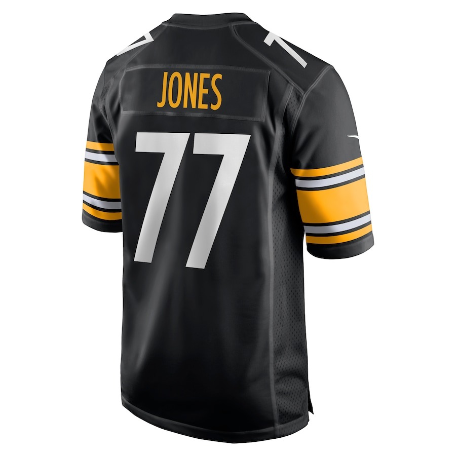 Men's Pittsburgh Steelers Broderick Jones Nike Black 2023 NFL Draft First Round Pick Game Jersey - Ujersey
