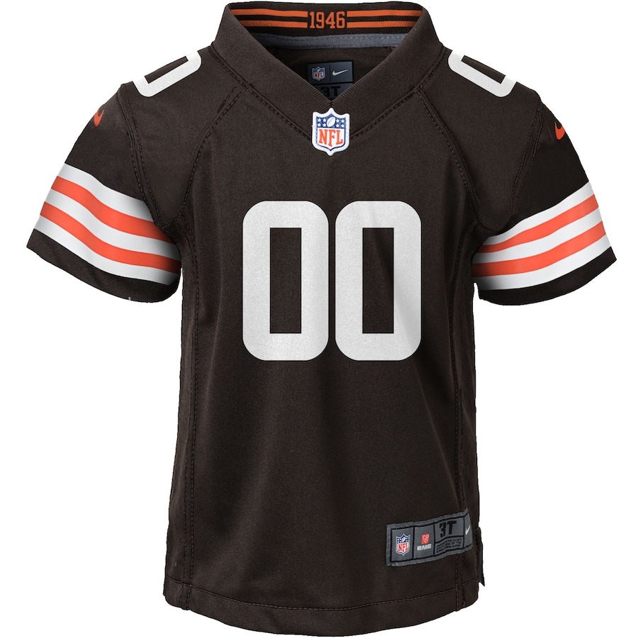 Youth Nike Cleveland Browns Brown Custom Game Jersey - Ujersey