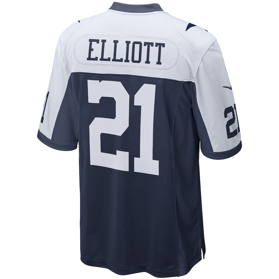 Men's Dallas Cowboys Ezekiel Elliott Nike Navy Alternate Game Team Jersey - Ujersey