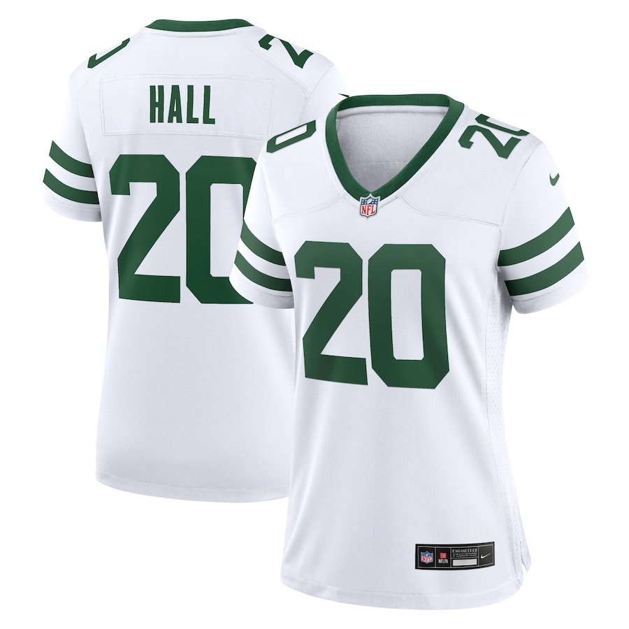 Women's New York Jets Breece Hall Nike Legacy White Game Jersey - Ujersey