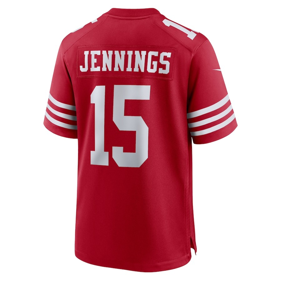Men's San Francisco 49ers Jauan Jennings Nike  Scarlet  Game Jersey - Ujersey