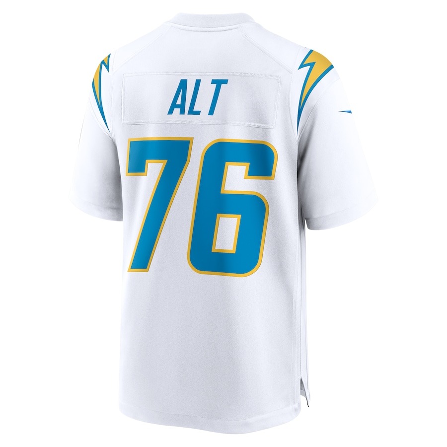 Men's Los Angeles Chargers Joe Alt Nike White 2024 NFL Draft First Round Pick Player Game Jersey - Ujersey