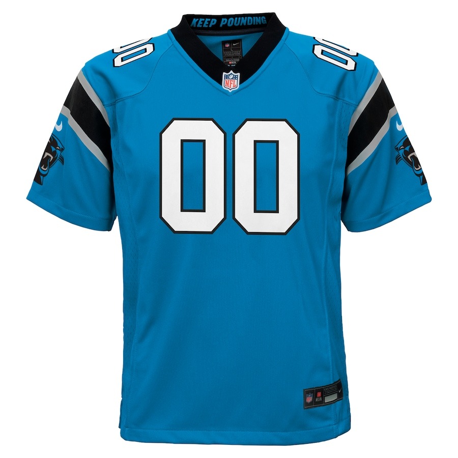 Youth Carolina Panthers  Nike Blue Alternate Custom Game Jersey - Ujersey