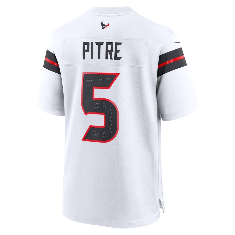 Men's Houston Texans Jalen Pitre Nike White Game Jersey - Ujersey