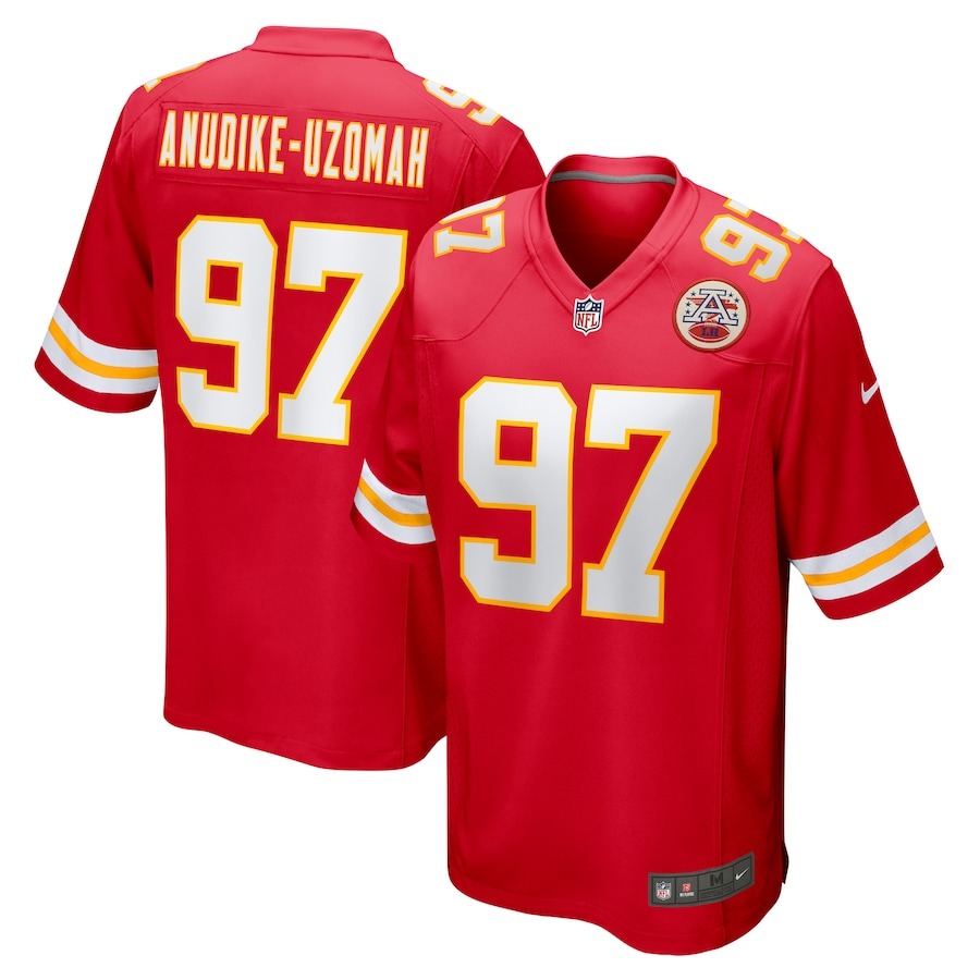 Men's Kansas City Chiefs Felix Anudike-Uzomah Nike Red 2023 NFL Draft First Round Pick Game Jersey - Ujersey