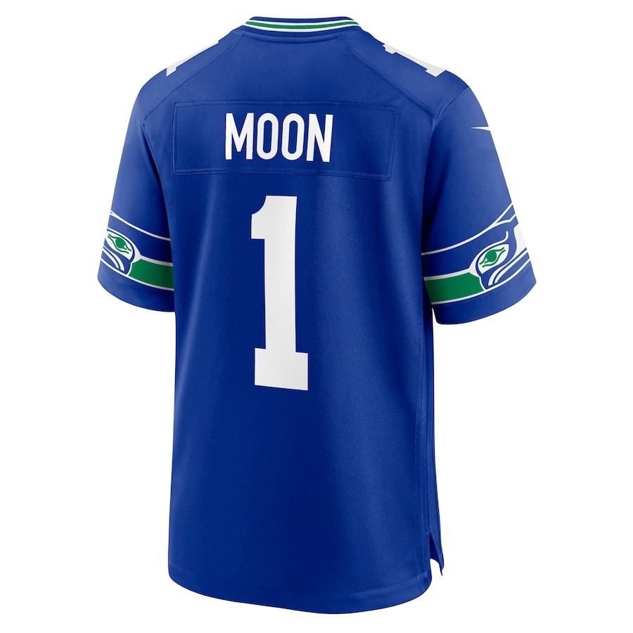 Men's Seattle Seahawks Warren Moon Nike Royal Throwback Retired Player Game Jersey - Ujersey