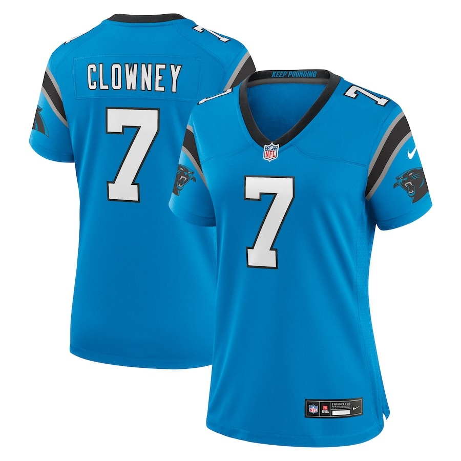 Women's Carolina Panthers Jadeveon Clowney Nike  Blue Alternate  Game Jersey - Ujersey