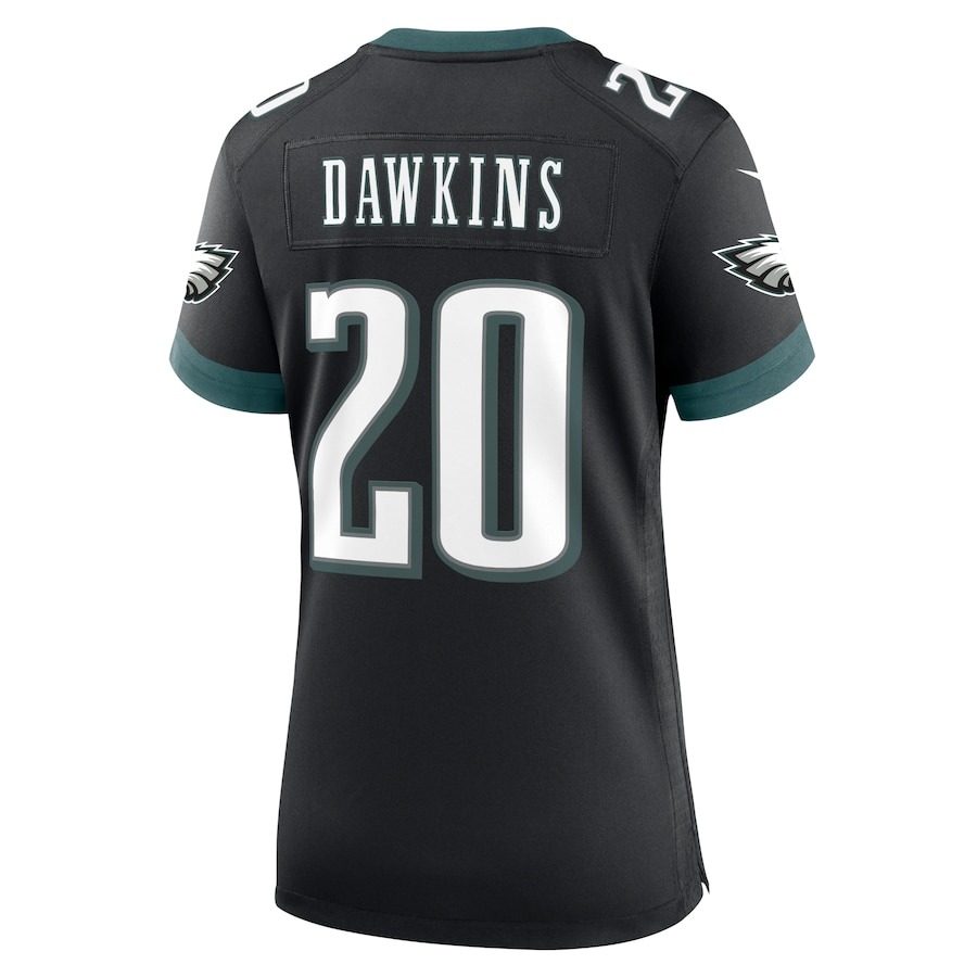 Women's Philadelphia Eagles Brian Dawkins Nike Black Alternate Game Jersey - Ujersey