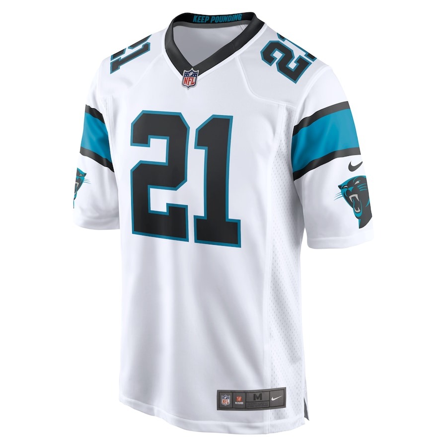 Men's Carolina Panthers Jeremy Chinn Nike White Game Jersey - Ujersey