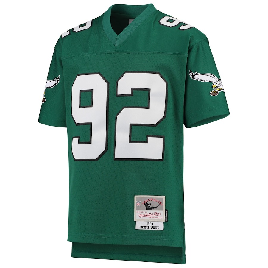 Youth Philadelphia Eagles Reggie White Mitchell & Ness Green 1990 Legacy Retired Player Jersey - Ujersey