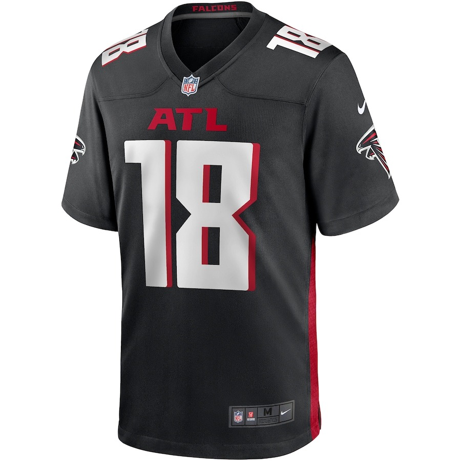Men's Atlanta Falcons Calvin Ridley Nike Black Game Player Jersey - Ujersey