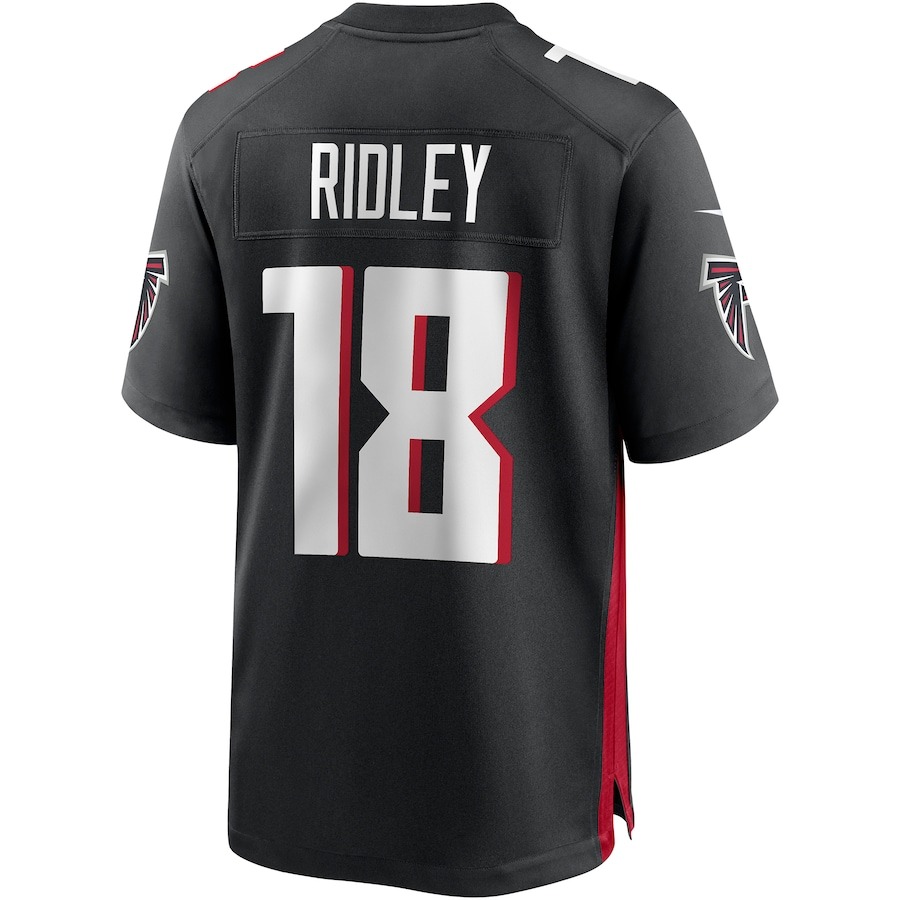 Men's Atlanta Falcons Calvin Ridley Nike Black Game Player Jersey - Ujersey