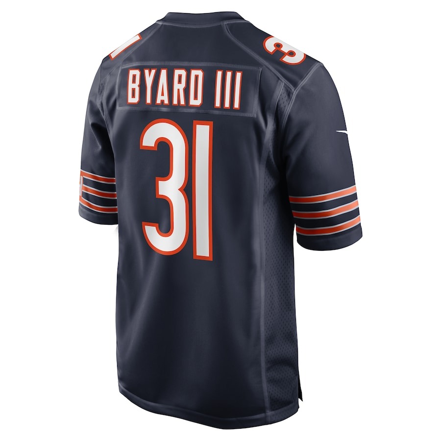 Men's Chicago Bears Kevin Byard III Nike  Navy  Game Jersey - Ujersey
