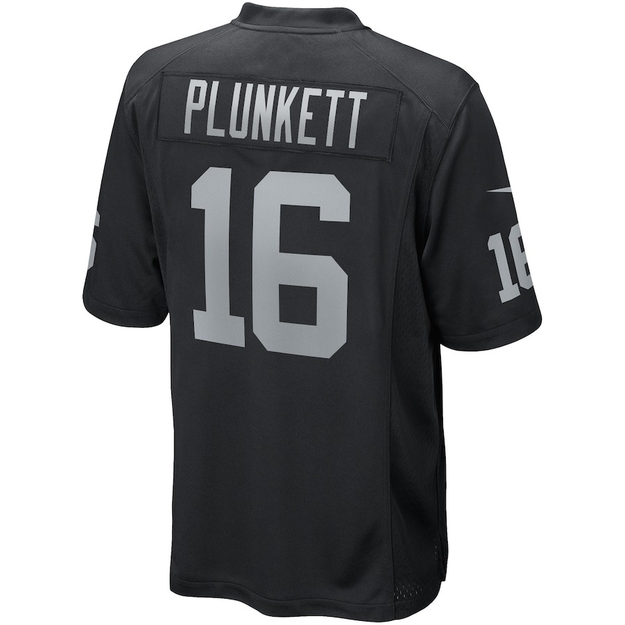 Men's Las Vegas Raiders Jim Plunkett Nike Black Game Retired Player Jersey - Ujersey