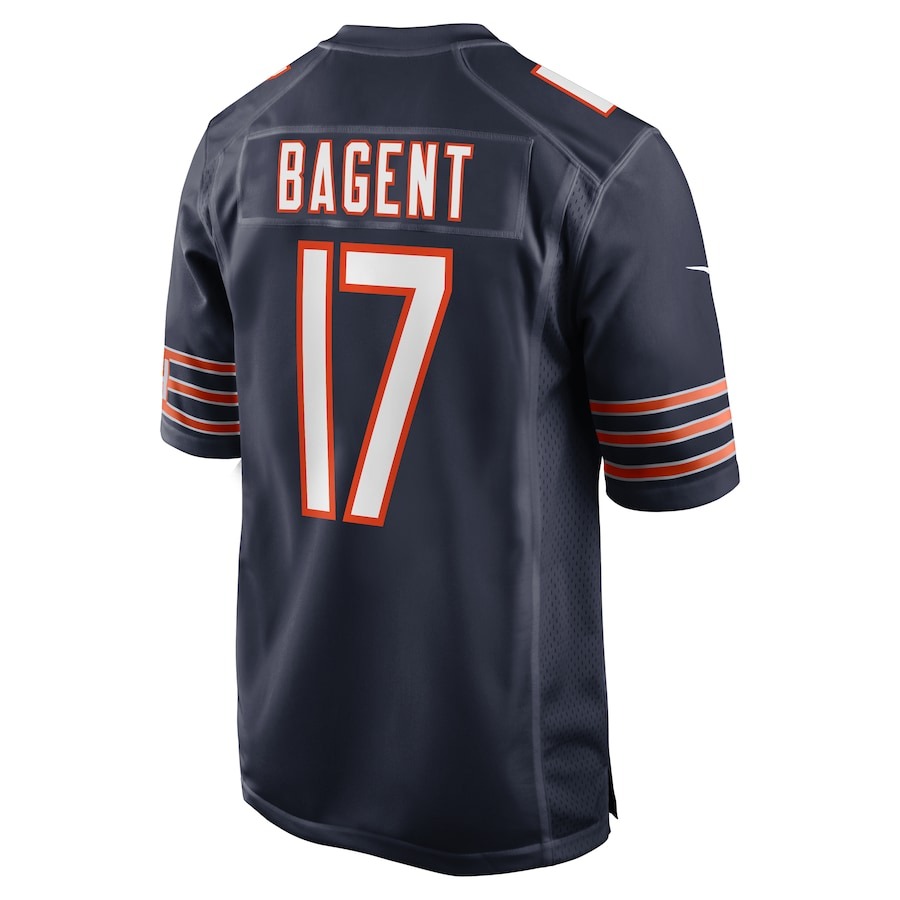 Men's Chicago Bears Tyson Bagent Nike  Navy  Game Jersey - Ujersey