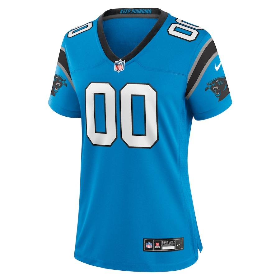 Women's Carolina Panthers  Nike Blue Alternate Custom Game Jersey - Ujersey