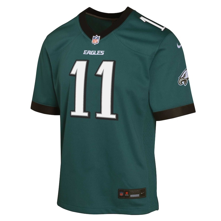 Youth Philadelphia Eagles A.J. Brown Nike Midnight Green Game Jersey - Ujersey