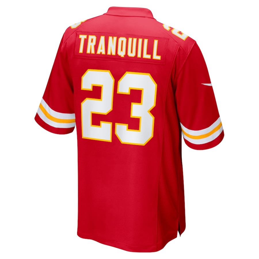 Men's Kansas City Chiefs Drue Tranquill Nike Red Game Player Jersey - Ujersey