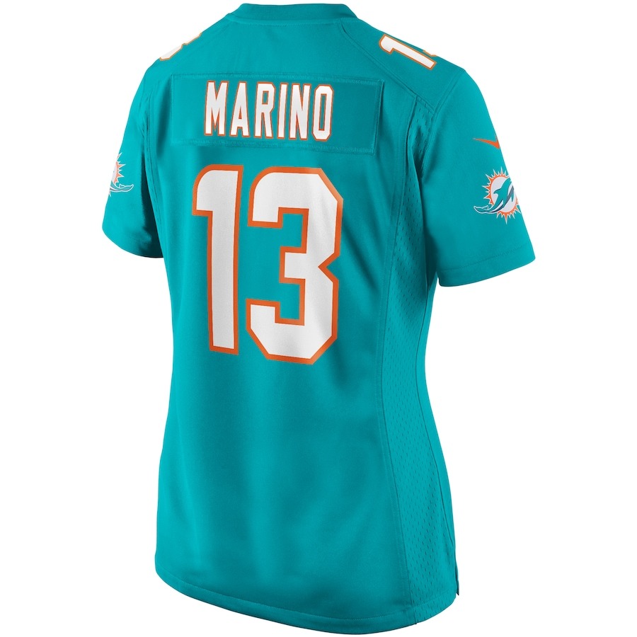 Women's Miami Dolphins Dan Marino Nike Aqua Game Retired Player Jersey - Ujersey