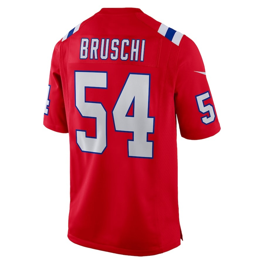 Men's New England Patriots Tedy Bruschi Nike Red Retired Player Alternate Game Jersey - Ujersey