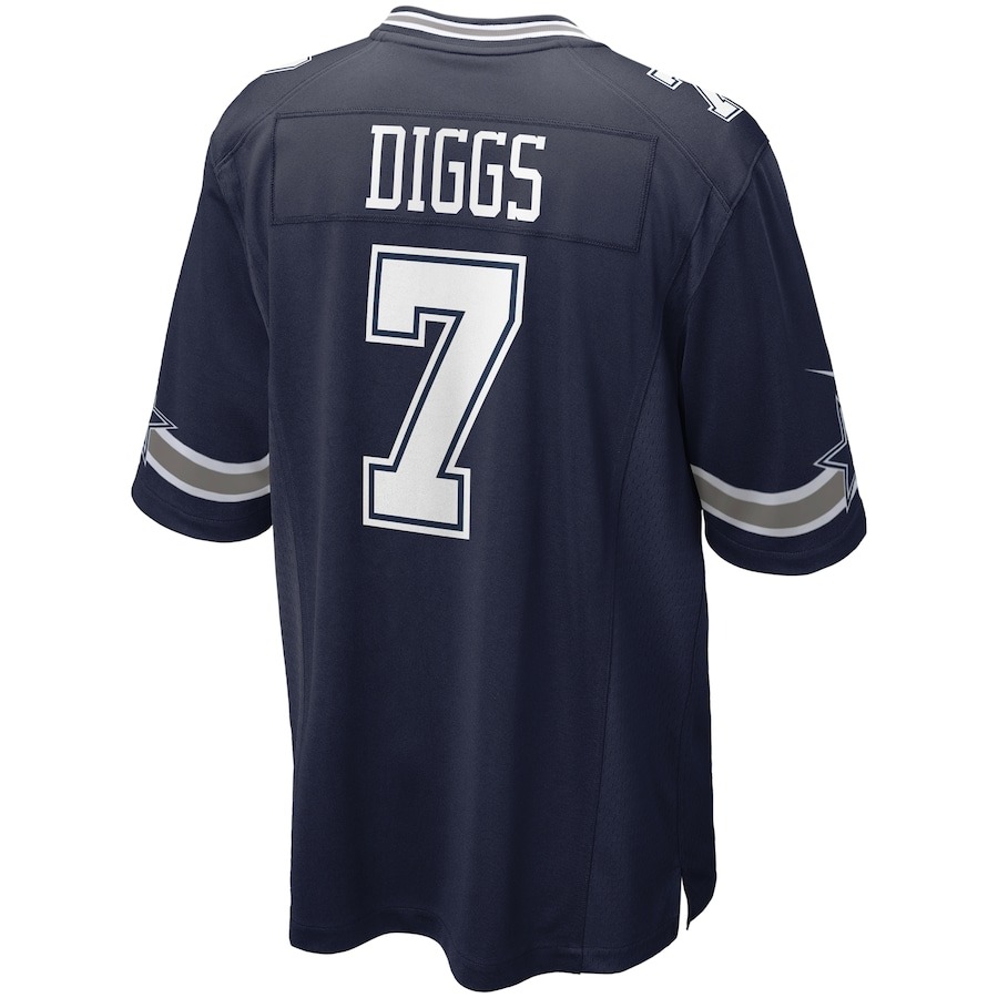 Men's Dallas Cowboys Trevon Diggs Nike Navy Game Jersey - Ujersey