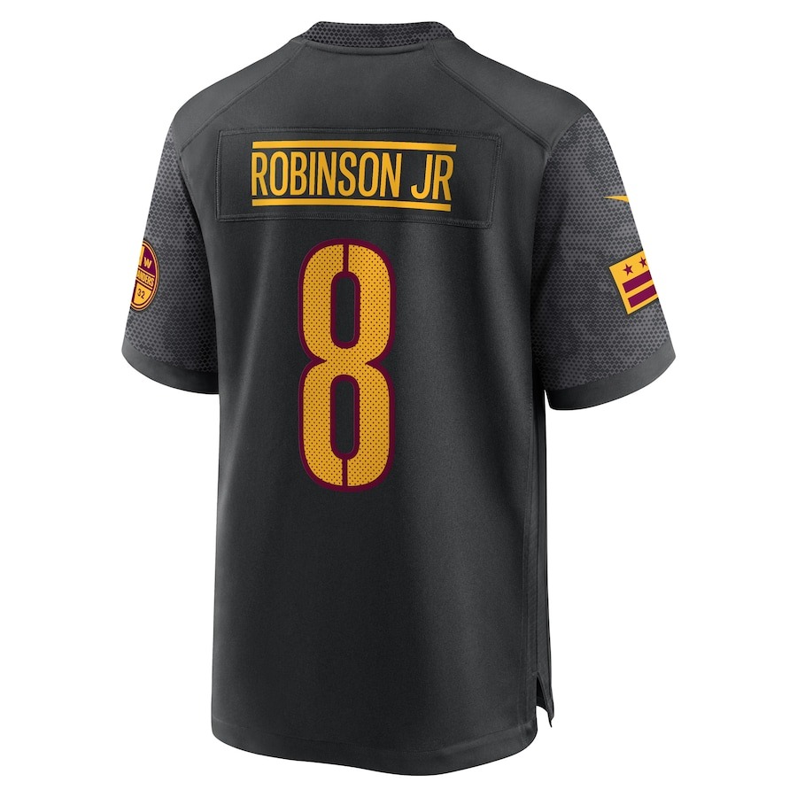 Men's Washington Commanders Brian Robinson Jr. Nike Black Alternate Game Jersey - Ujersey