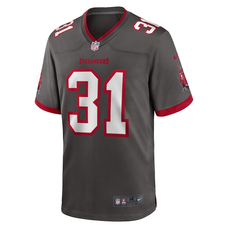Men's Tampa Bay Buccaneers Antoine Winfield Jr. Nike Pewter Game Jersey - Ujersey