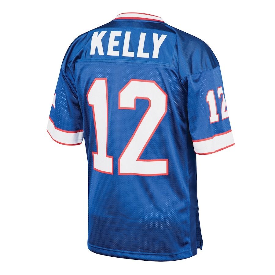 Men's Buffalo Bills 1994 Jim Kelly Mitchell & Ness Royal Authentic Throwback Retired Player Jersey - Ujersey