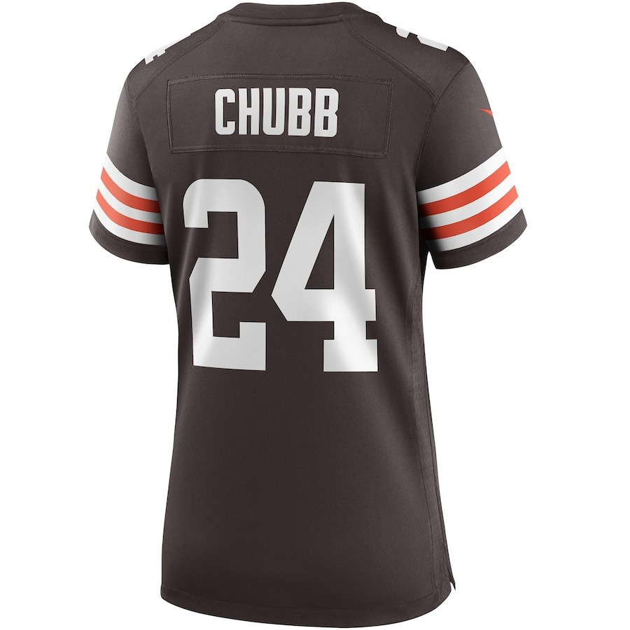 Women's Cleveland Browns Nick Chubb Nike Brown Game Jersey - Ujersey