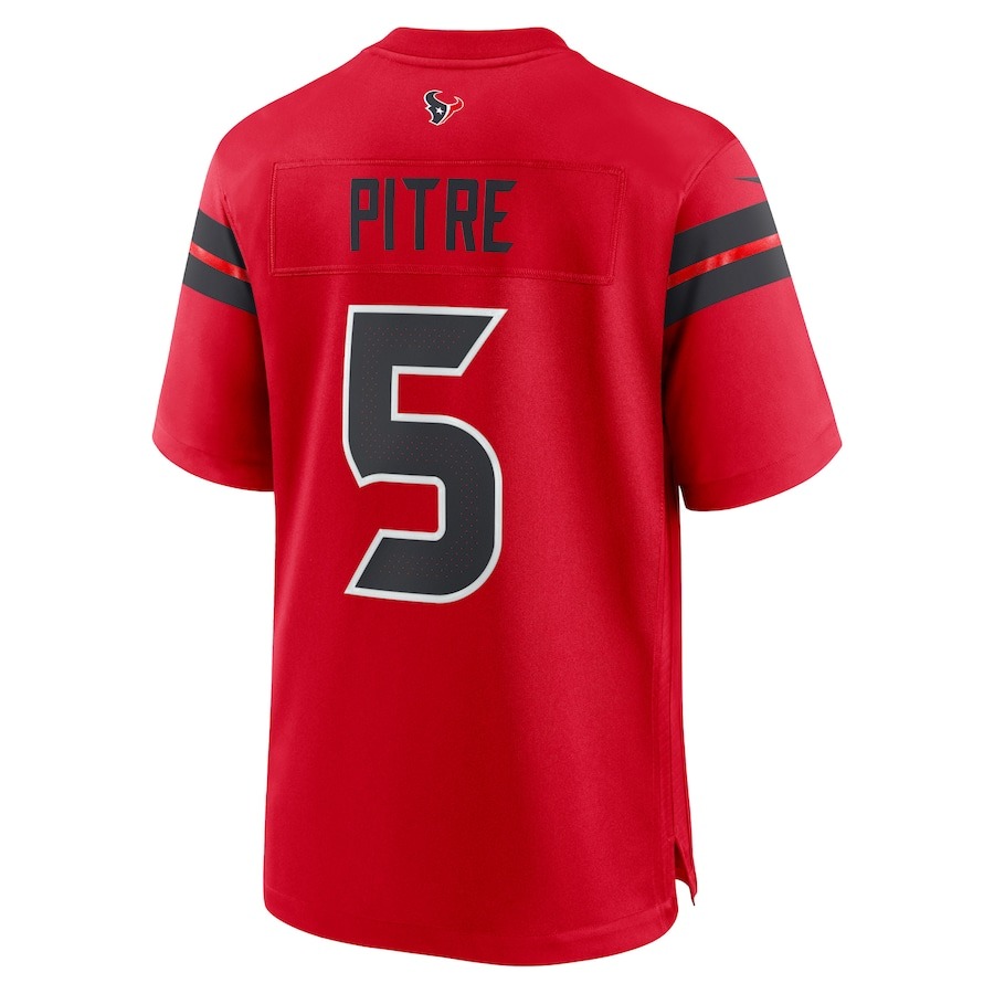 Men's Houston Texans Jalen Pitre Nike Red Alternate Game Jersey - Ujersey