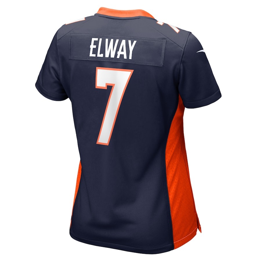 Women's Denver Broncos John Elway Nike Navy Retired Player Jersey - Ujersey
