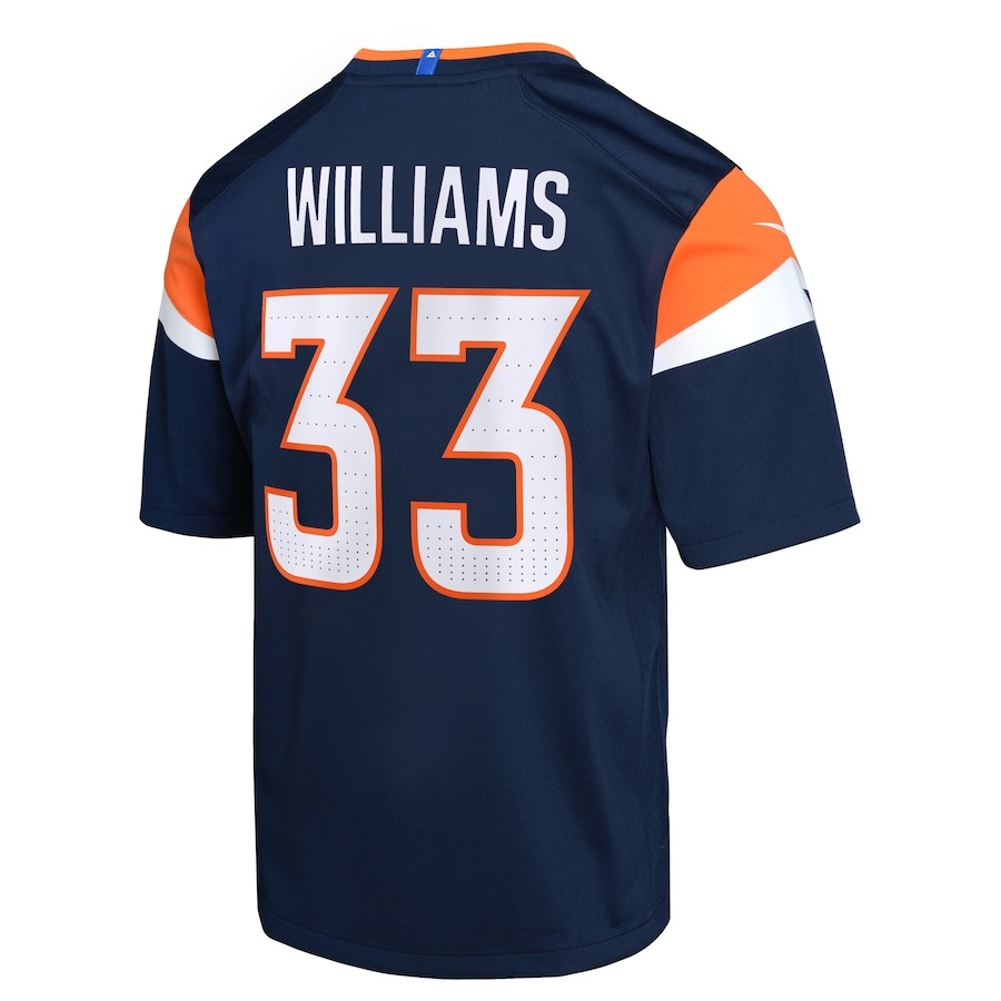 Youth Denver Broncos Javonte Williams Nike Navy Alternate Game Jersey - Ujersey