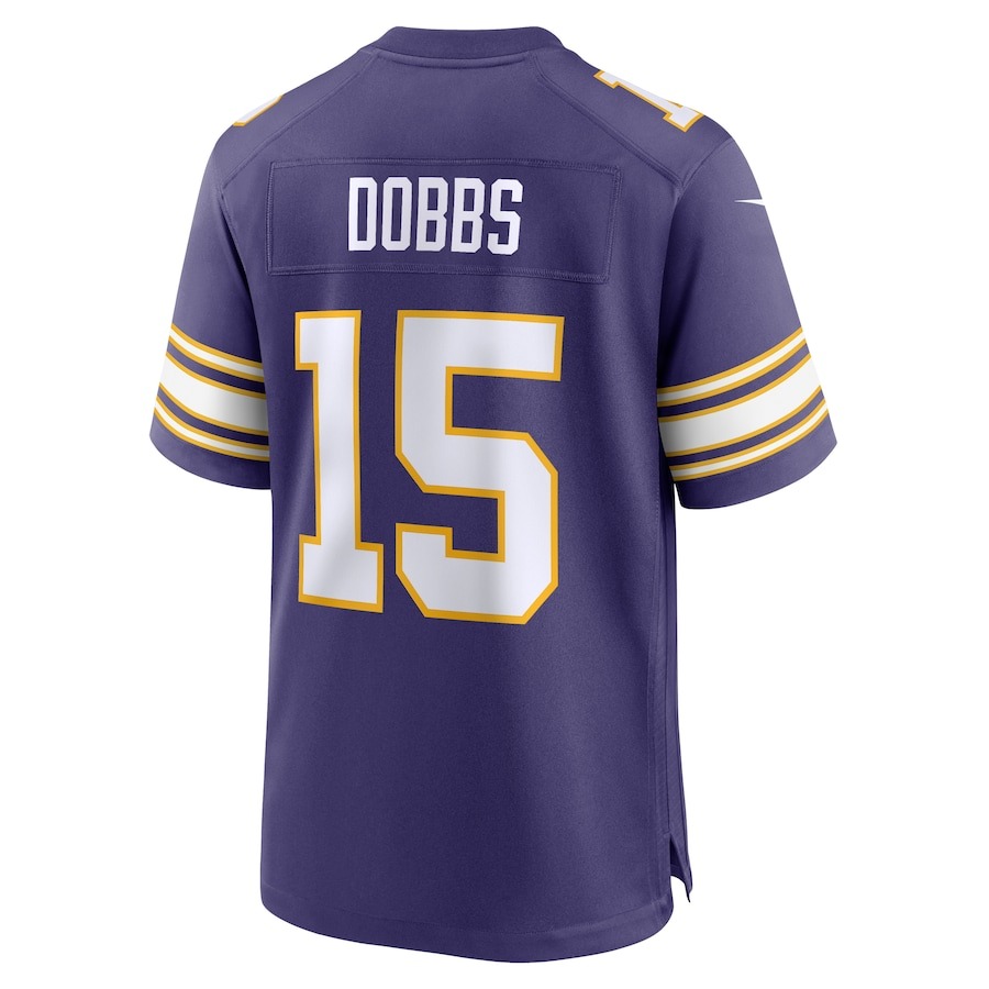 Men's Minnesota Vikings Joshua Dobbs Nike Purple Alternate Game Jersey - Ujersey
