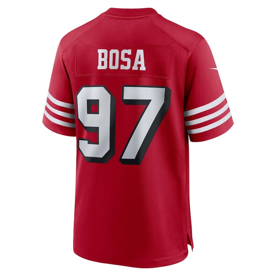 Men's San Francisco 49ers Nick Bosa Nike Scarlet Alternate Game Jersey - Ujersey