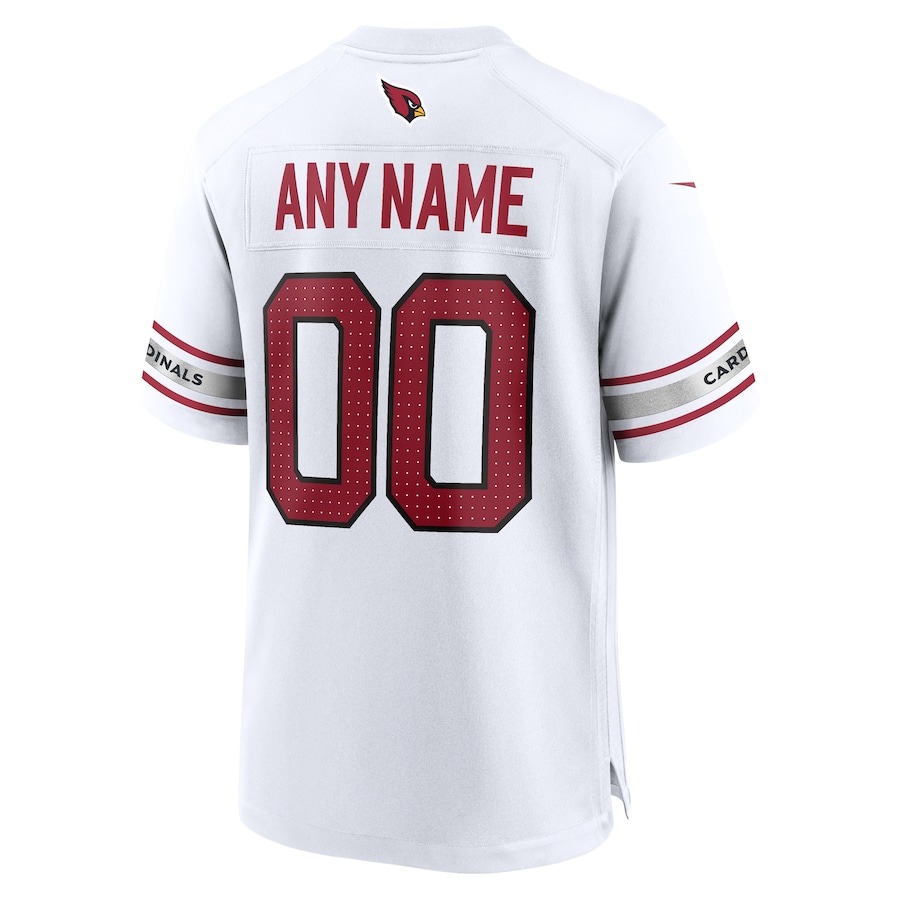 Men's Arizona Cardinals Nike White Custom Game Jersey - Ujersey