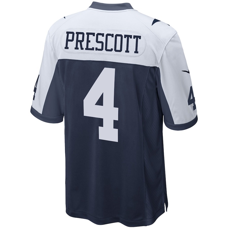 Men's Dallas Cowboys Dak Prescott Nike Navy Alternate Game Team Jersey - Ujersey