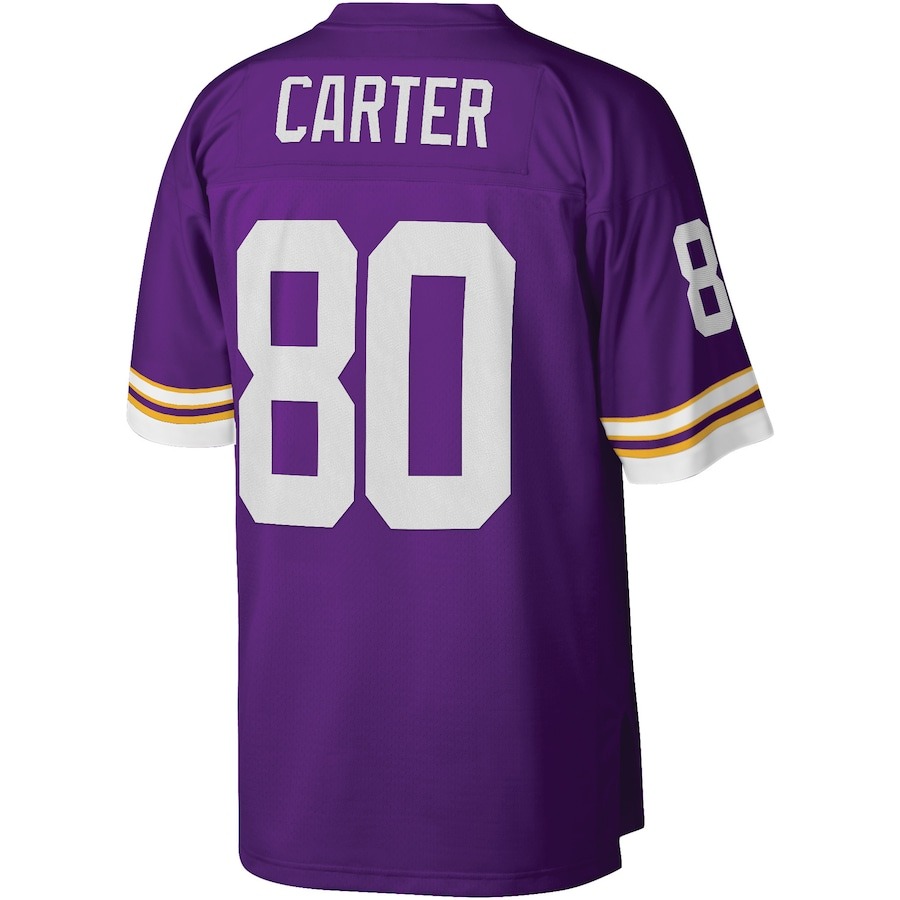 Men's Minnesota Vikings Cris Carter Mitchell & Ness Purple Legacy Replica Jersey - Ujersey