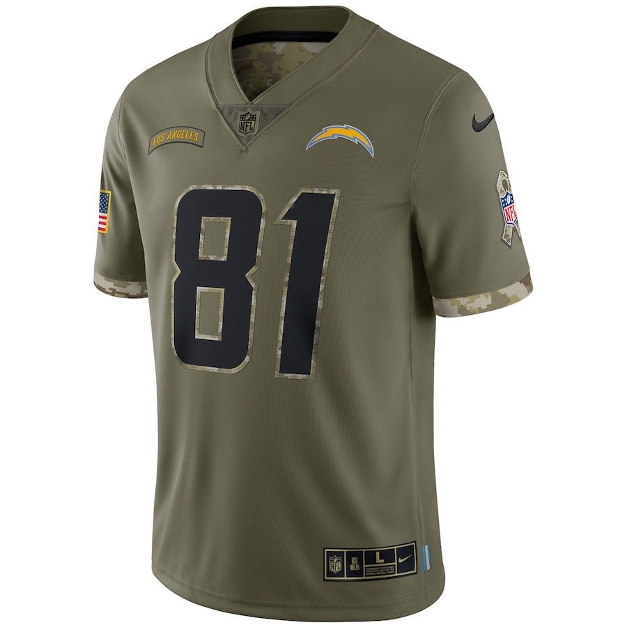 Men's Los Angeles Chargers Nike Olive 2022 Salute To Service Limited Jersey - Ujersey