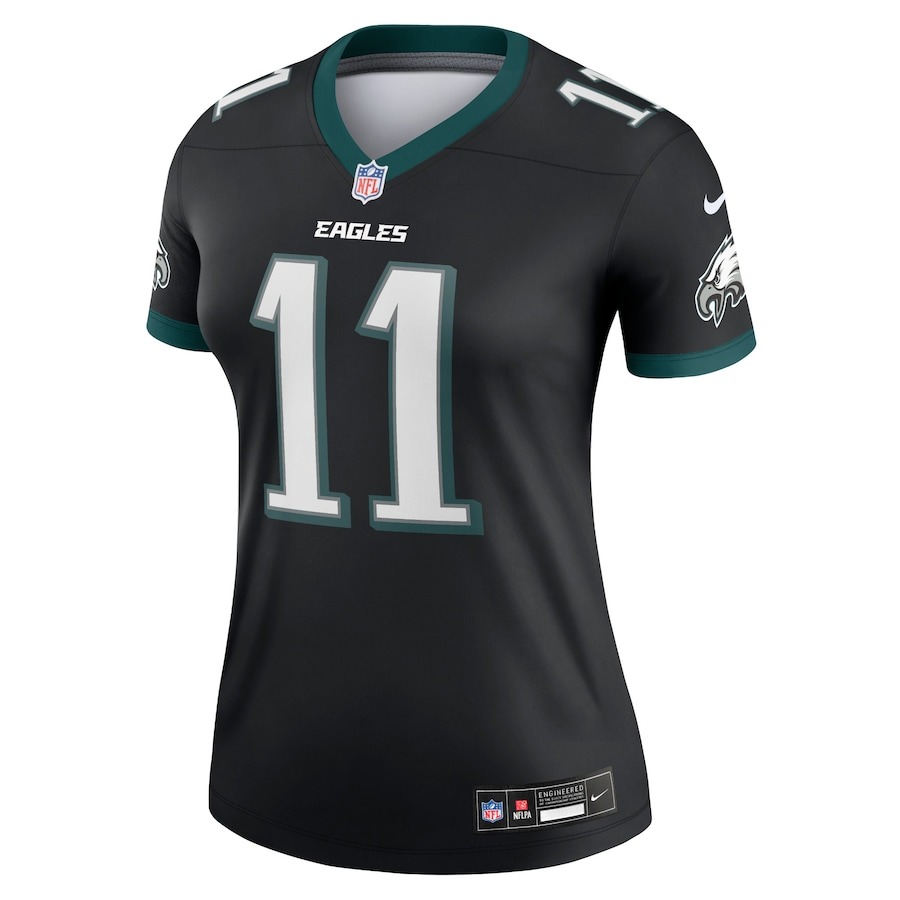 Women's Philadelphia Eagles A.J. Brown Nike Black Legend Jersey - Ujersey