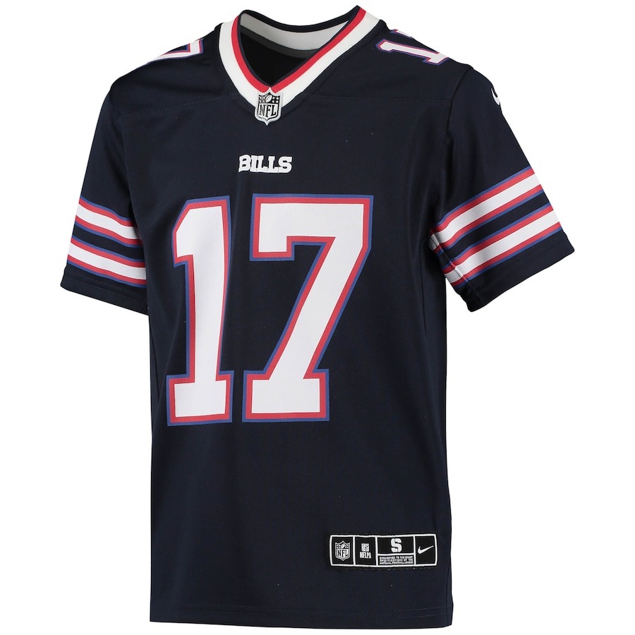 Youth Buffalo Bills Josh Allen Nike Navy Inverted Team Game Jersey - Ujersey